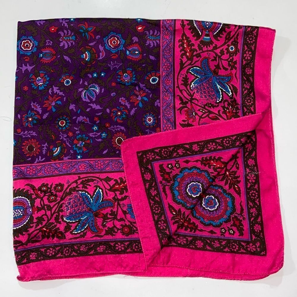 10/$50 Vibrant Pink and Purple Floral Scarf